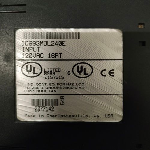 GE FANUC IC693MDL240E INPUT MODULE