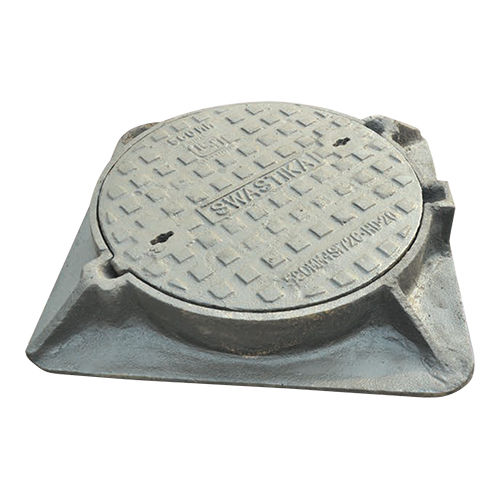 Circular Manhole Cover With Square Frame Application: Water Supply