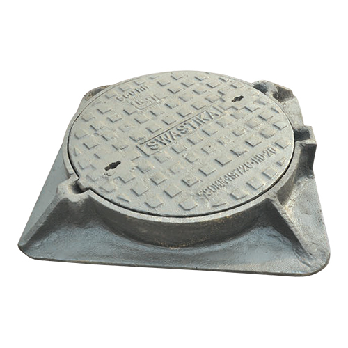 Circular Manhole Cover With Square Frame