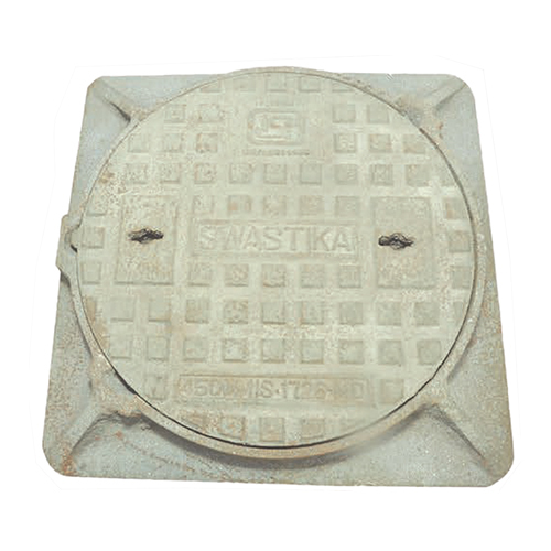 Circular Manhole Cover With Square Frame