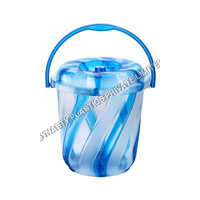 Plastic Designer Bucket - 184 X 184 X 191 Mm | Rigid Material, Durable, Warranty Included