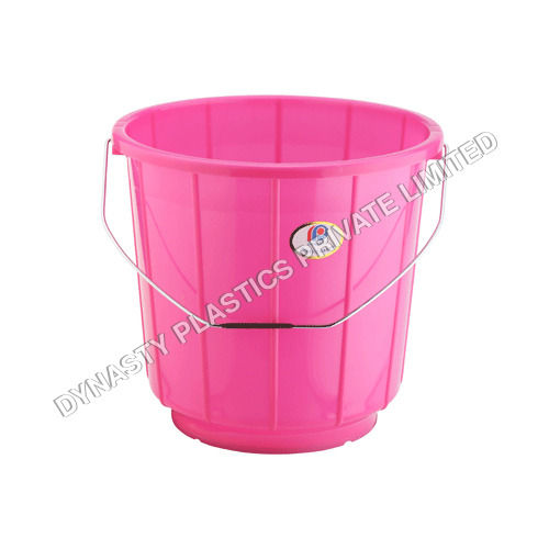 Pink 3 Ltr Steel Handle Bathroom Bucket