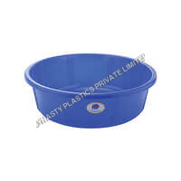 Plastic Basin - 8 Ltr Capacity, Rigid Blue Design | Durable Plastic Construction, Ideal For Versatile Usage