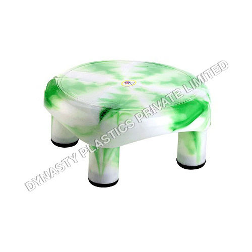 Green Round Plastic Stool