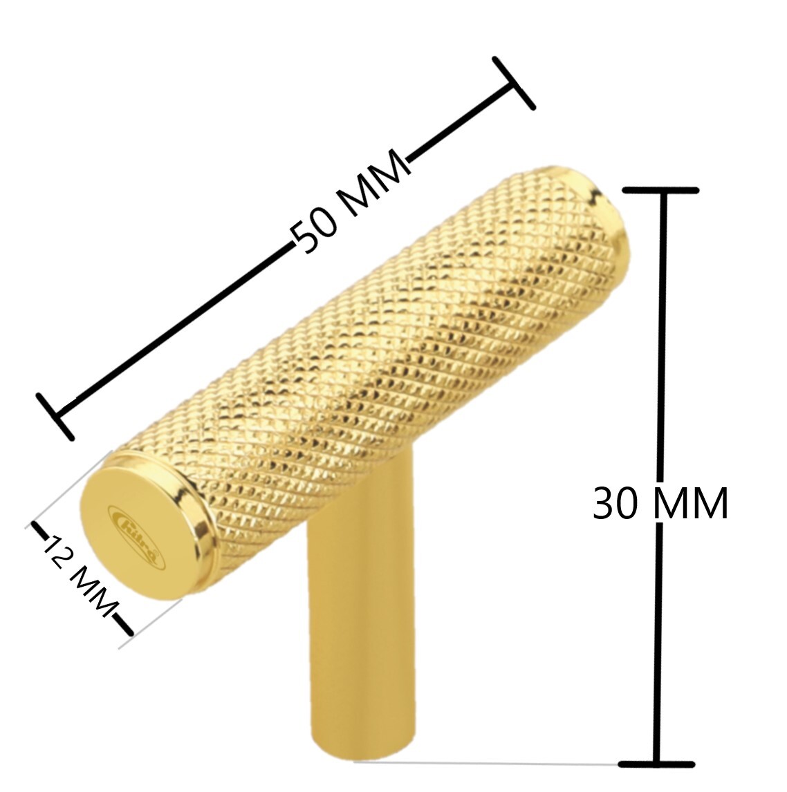 Chitra Knob  Hardware Furniture Kitchen Cabinet Accessories Wardrobe Type Interior Door Knob Pull  For Wooden Door