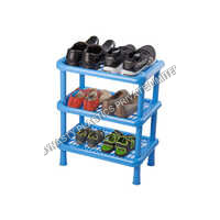 Small 3 Tier Shoe Rack - Color: Blue