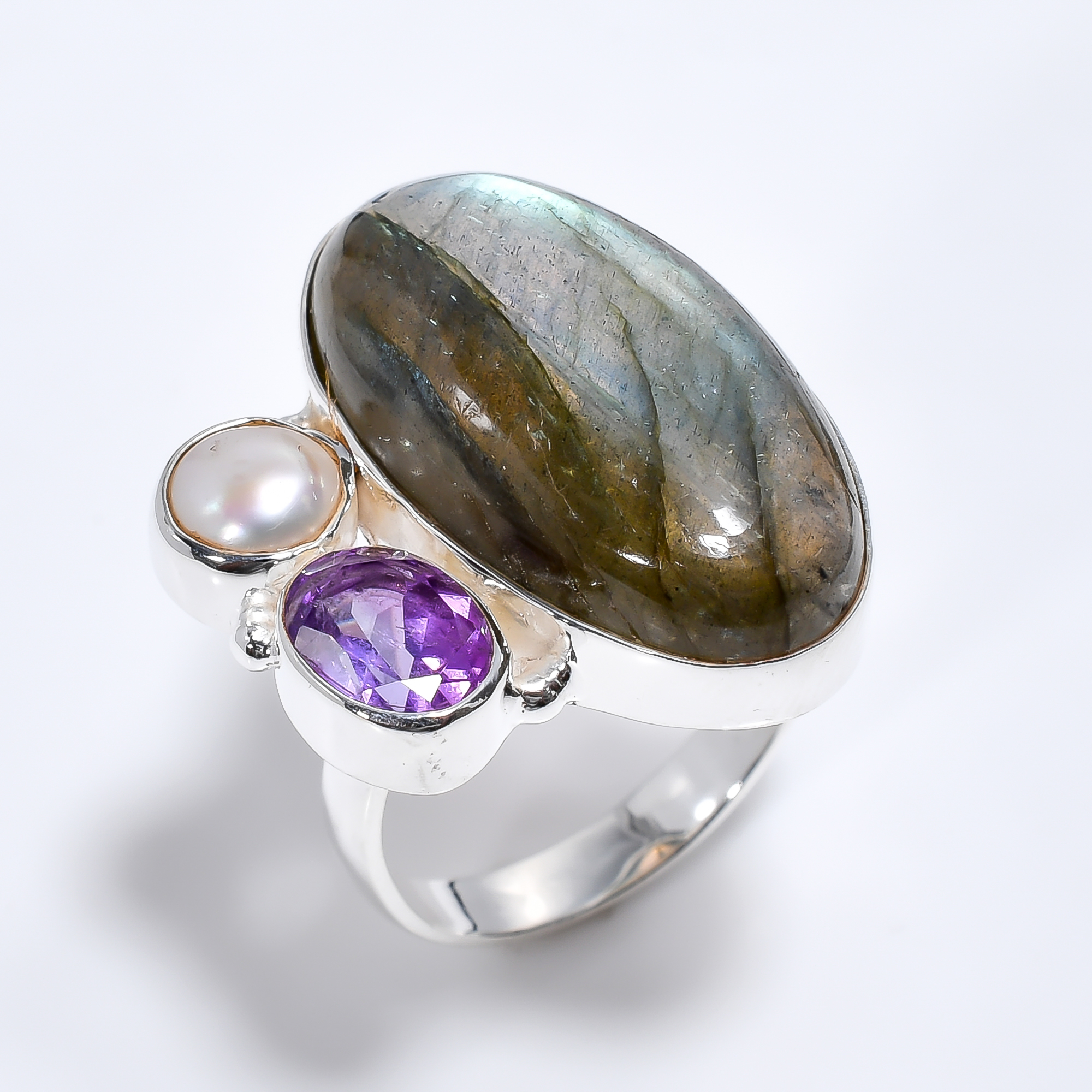 Eudialyte Garnet Gemstone 925 Sterling Silver Ring Size US 7 Girls Fashion Ring Supplier
