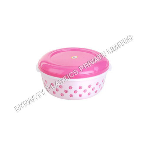 White 195 X 187 X 100 Mm Round Plastic Food Containers