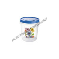 193 X 193 X 222 Mm Press Lid Plastic Containers - Color: Multicolor