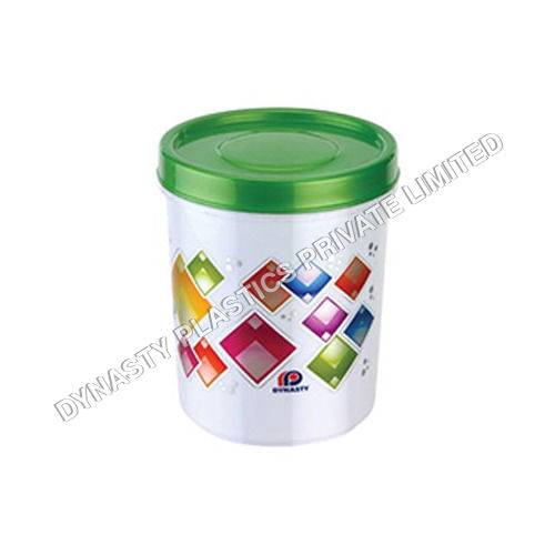 Multicolor 93 X 93 X 115 Mm Press Lid Printed Plastic Containers