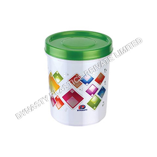 93 X 93 X 115 mm Press Lid Printed Plastic Containers