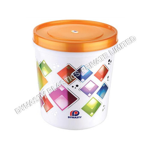 160 X 160 X 190 mm Press Lid Printed Plastic Containers