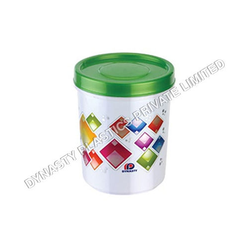 193 X 193 X 222 mm Press Lid Printed Plastic Containers