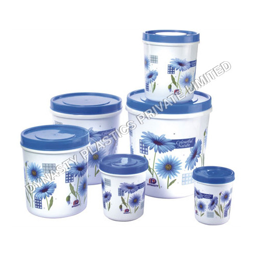 Super Seal Milky White Foil Plastic Containers 8 PCS Set