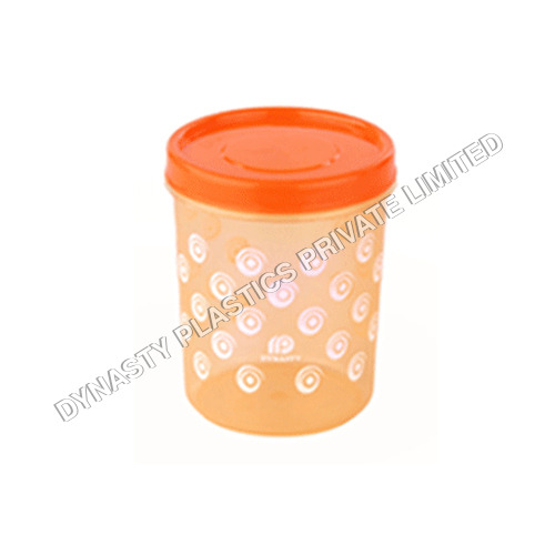 245 X 245 X 285 mm Press Lid Designer Printed Plastic Container