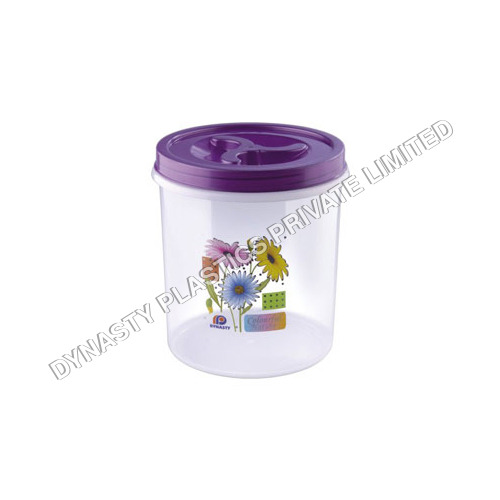  Floral Queen Airtight Plain Plastic Container 