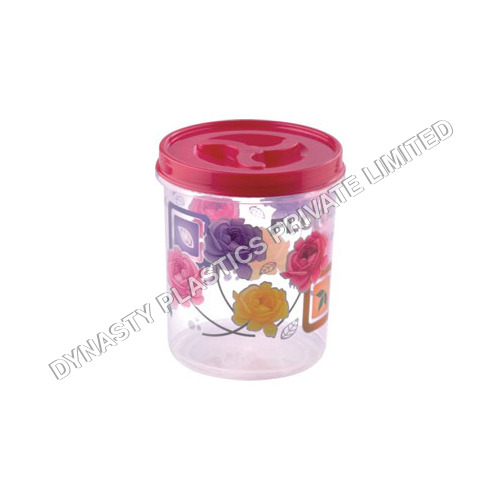 131 X 131 X 154 mm Airtight Printed Plastic Containers