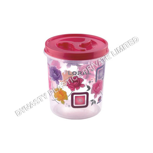 Floral Queen Airtight Printed Plastic Containers