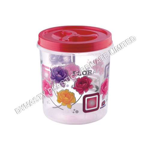 Floral Queen  Airtight Printed Plastic Containers
