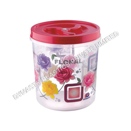 Floral Queen  Airtight Printed Plastic Containers
