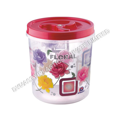Floral Queen Airtight Printed Plastic Containers