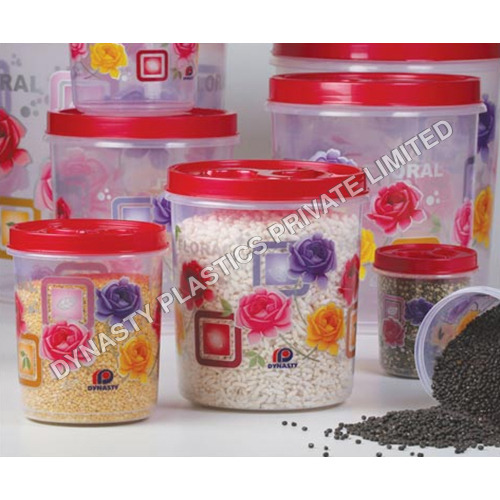 Floral Queen Printed 10 PCS Plastic Container Set