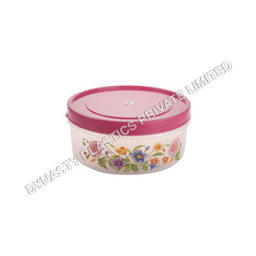 Pink 252 X 252 X 112 Mm Plastic Box For Biscuits