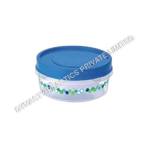 Floral Prince Plastic Designer Printed Container Round 