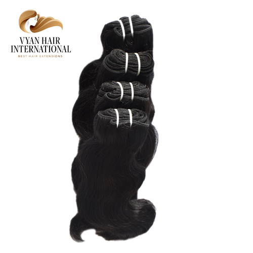 Wholesale Natural Black Color Human Hair Extension Straight Hair Bundles