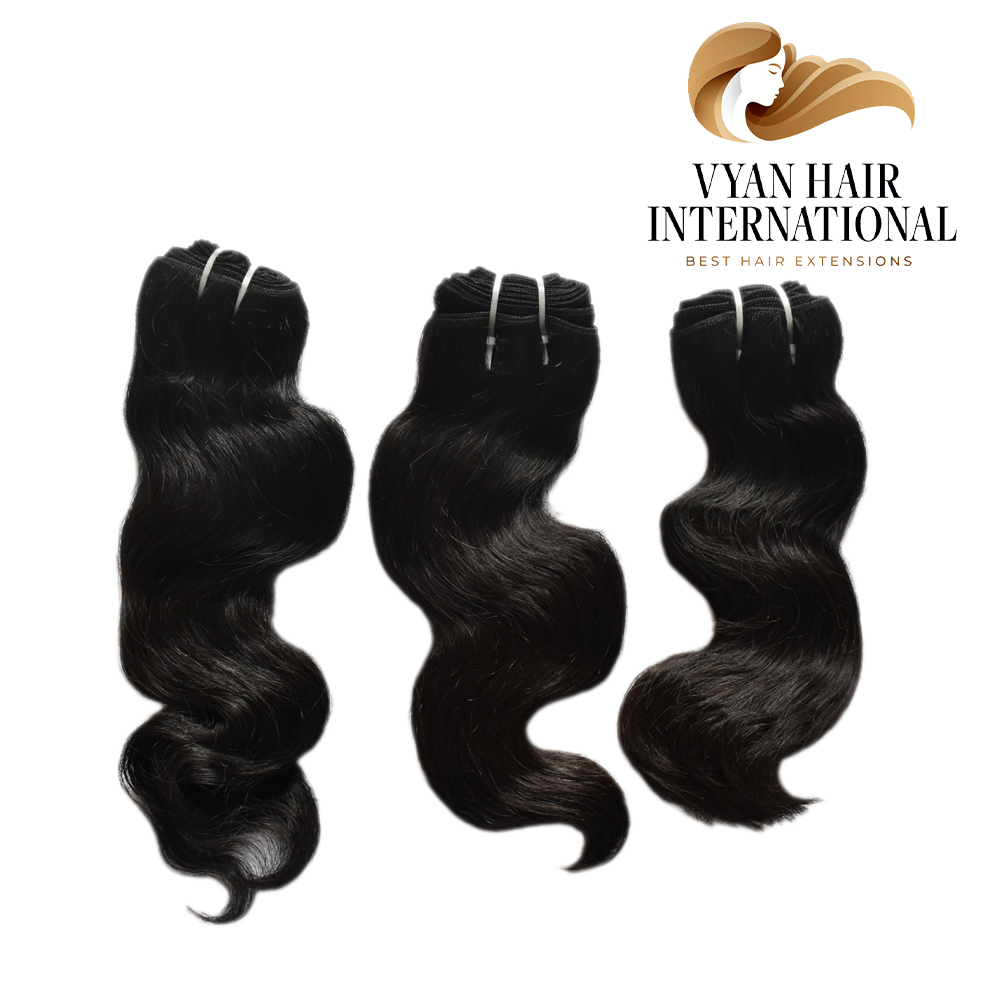 Wholesale Natural Black Color Human Hair Extension Straight Hair Bundles