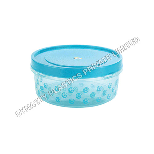 Floral Prince Plastic Designer Printed Container Round 