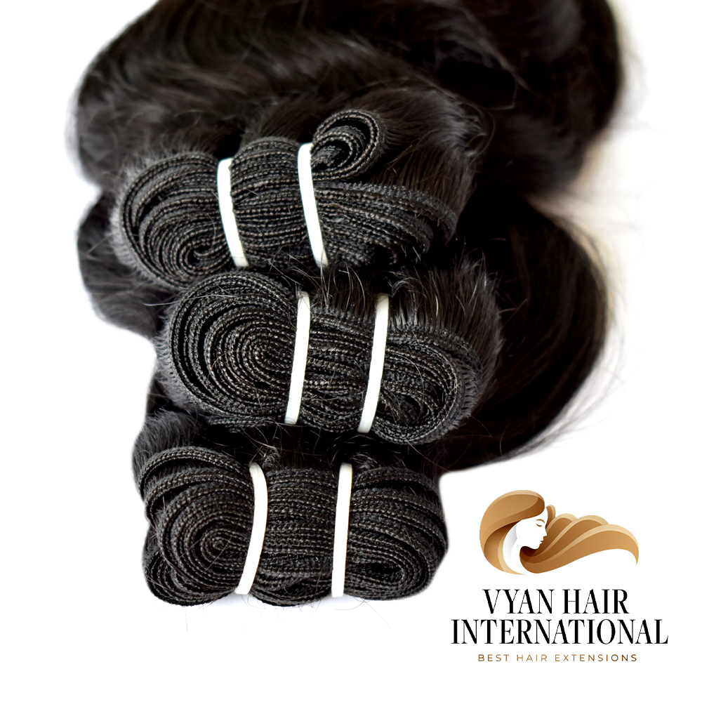 Indian Cambodian Malaysian Raw Unprocessed Human Hair Extensions