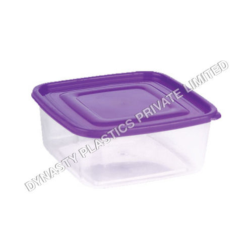 Square Delight Plastic Food Containers- 700 ml