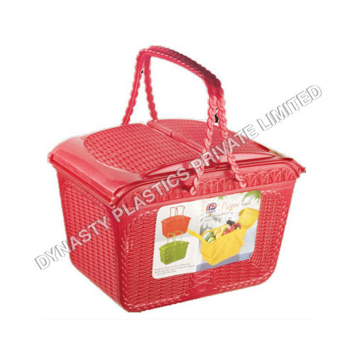 Plastic Picnic-Shopping Basket