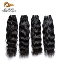 Wholesale Curly Remy Double Weft 100% Cuticle Aligned Raw Human Hair Bundles Natural Weaving Hair