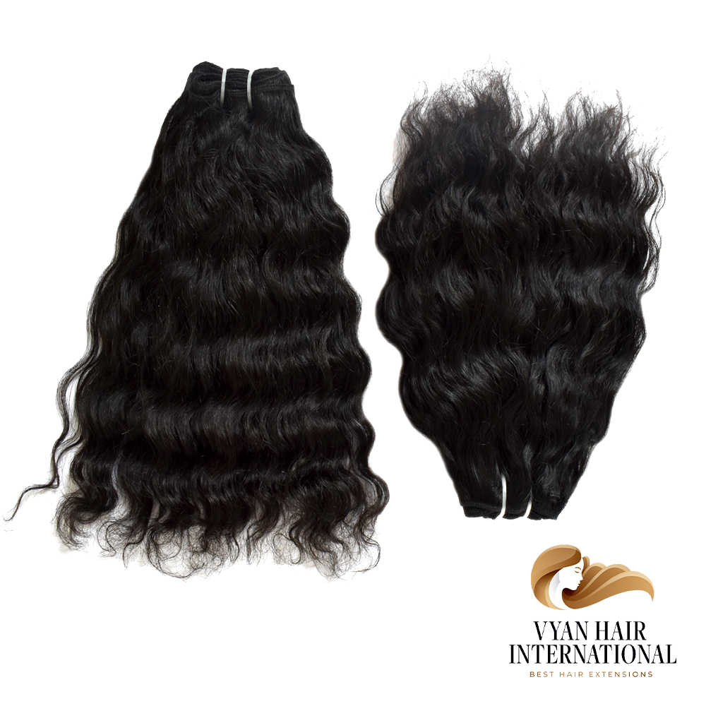 Wholesale Curly Remy Double Weft 100% Cuticle Aligned Raw Human Hair Bundles Natural Weaving Hair