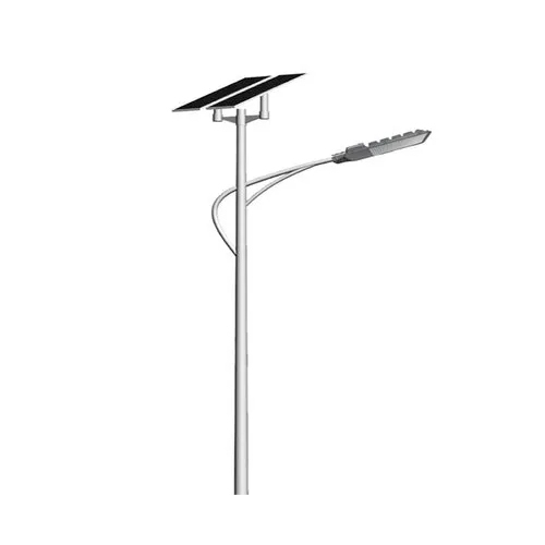 9 Meter Mild Steel Dual Arm Street Light Pole