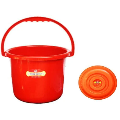 25 Litre Red Plastic Bucket