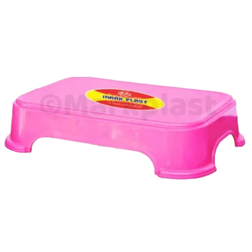 Pink Plastic Bathroom Stool