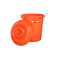 Orange Plastic Water Drum