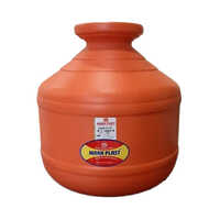 Orange Round Plastic Water Pot
