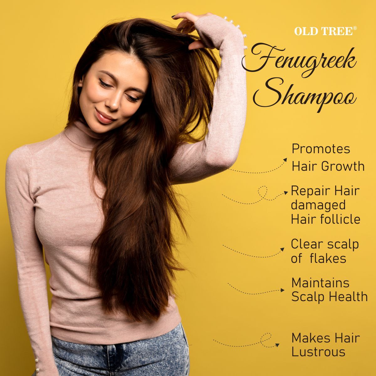 500ml Old Tree Fenugreek Hair Shampoo