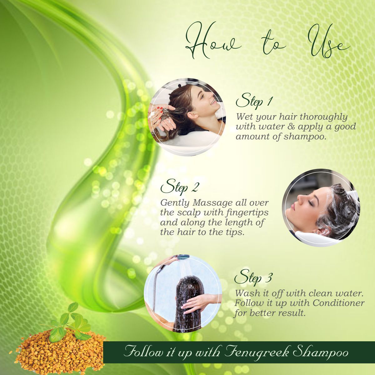 500ml Old Tree Fenugreek Hair Shampoo