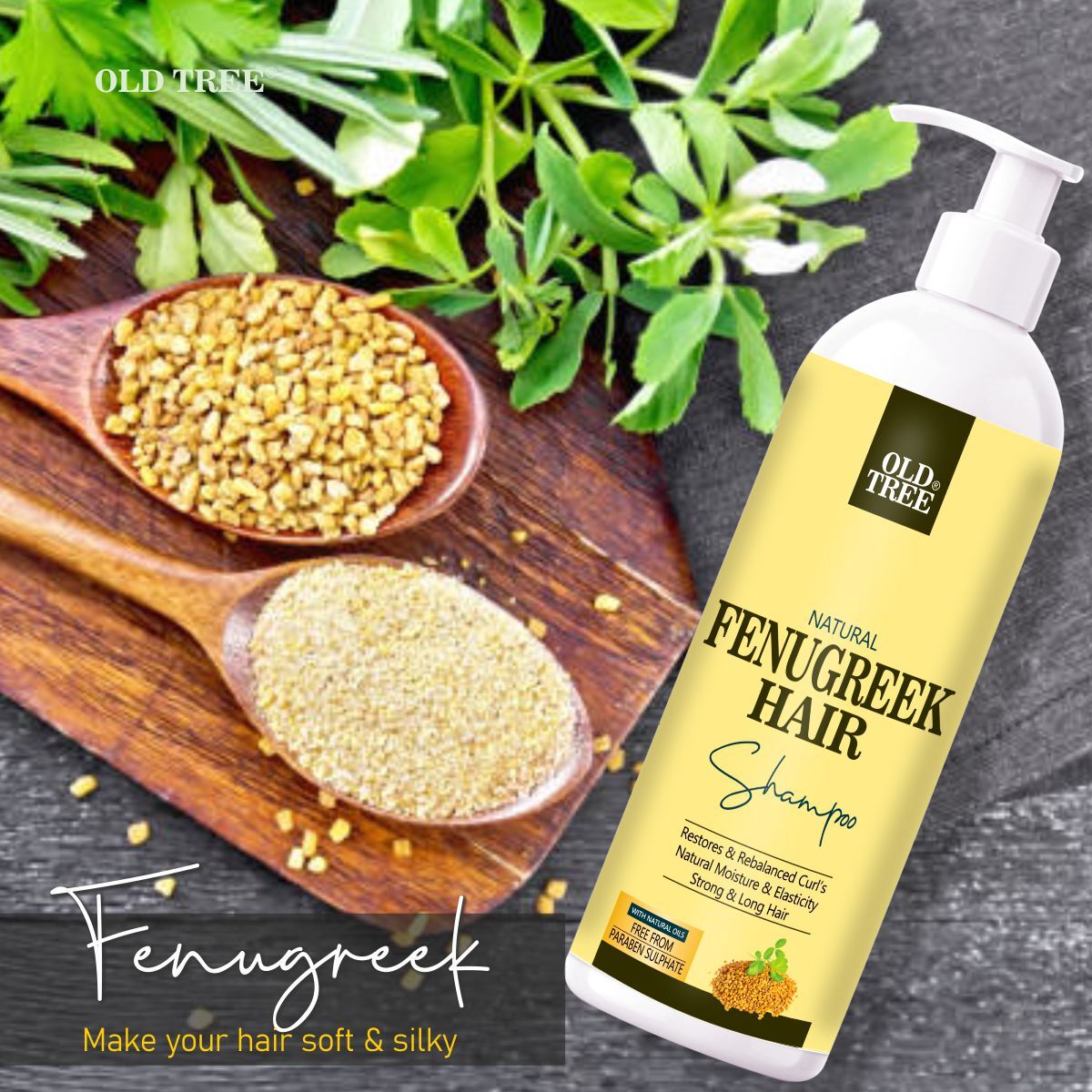 500ml Old Tree Fenugreek Hair Shampoo