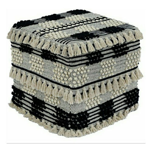 Rectangular Pouf - Artwork: Handmade