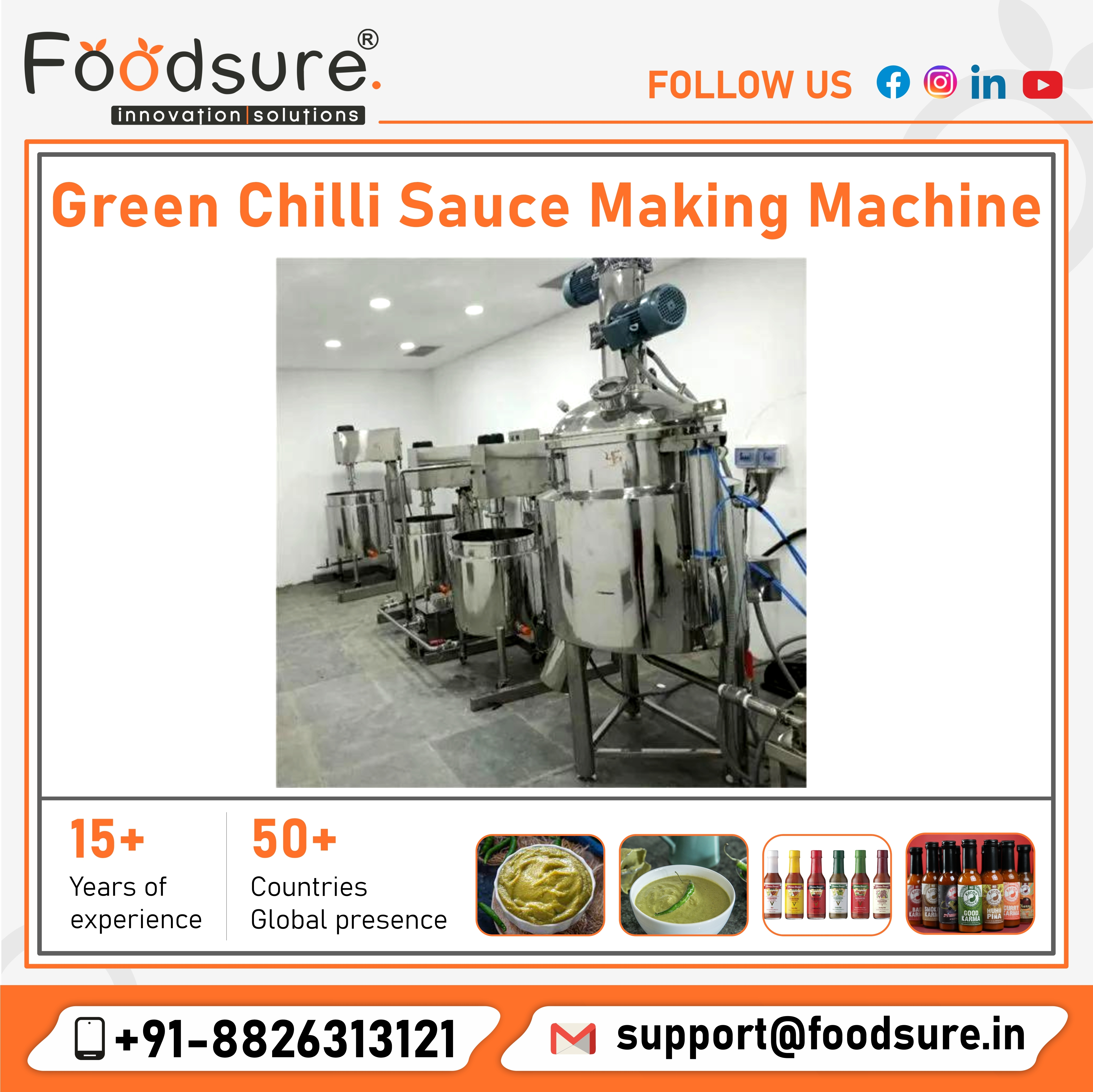 Green Chilli Sauce Making Machine