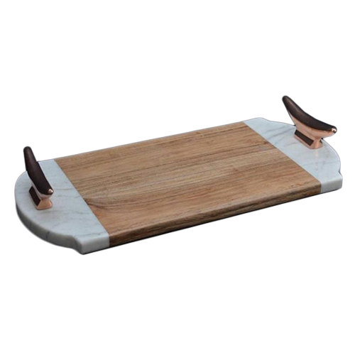 Wood and Marble Sarving Tray