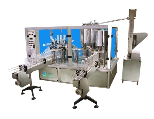 60 Bpm Rinsing Filling And Capping Machine - Stainless Steel, Automatic Grade, Blue | High Efficiency, PLC Control System, Spill Proof Capping