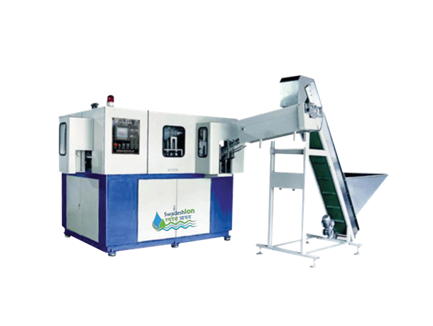 Fully Auto Blow Moulding Machine - Color: White-Blue