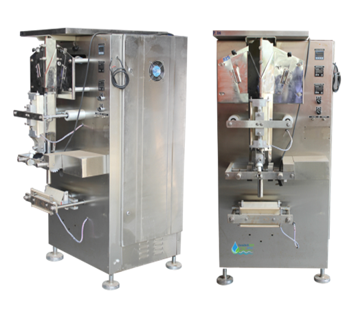 Mineral Water Pouch Packing Machines - Stainless Steel, Silver Color | Automatic PLC Control, 1-2 HP Vacuum Packing Efficiency, 30-Month Warranty